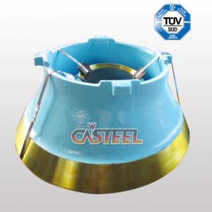 Terex Pegso TC1000, TC1150, concasseur de cône TC1300 concave&manteau mn22cr2