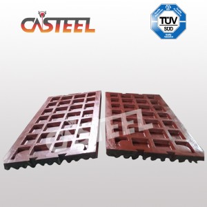 Yifan PE750x 1060 pièces de concasseur de mâchoires, plaque de mâchoire, plaque latérale, cales