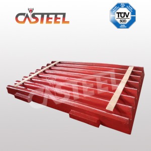 Shanghai Longyang Jaw Crasser Pièces PE800 * 1060 Plaques de mâchoires, plaques latérales