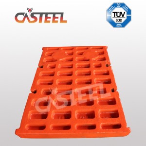 PE-1000x 1200 pièces de broyeur à mâchoires, plaques de mâchoires fixes/swing, plaques latérales